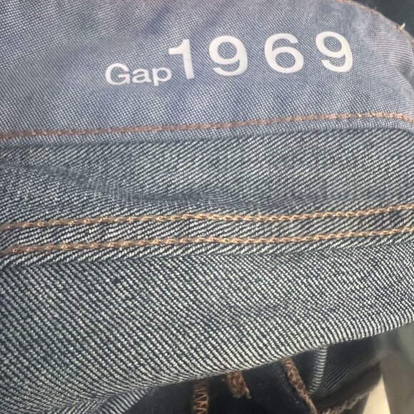GAP Perfect Boot Denim Jeans Dark Wash Mid Rise Denim 27/4R - Picture 13 of 14